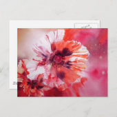 Carte Postale Pavots Cosmiques (Devant / Derrière)