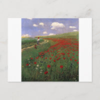 Pavots dans le champ SZINYEI MERSE, Pál fleur roug