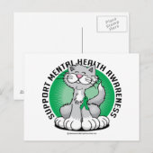 Carte Postale Paws for Mental Health Chat (Devant / Derrière)