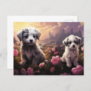 Carte postale Pawsome Puppies