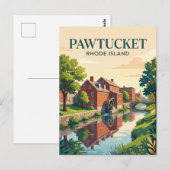 Carte Postale Pawtucket, Rhode Island (Devant / Derrière)