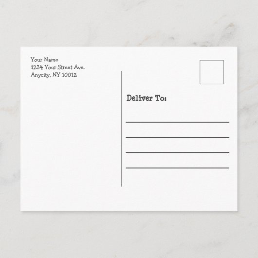 Carte Postale Pawty Pet Photo Fête d'anniversaire (Dos)