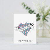 Carte Postale Payer d'amour avec amour proverbe portugais illust (Debout devant)