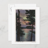 Carte Postale Payette Lake, ID - Crépuscule sur le lac (Devant / Derrière)