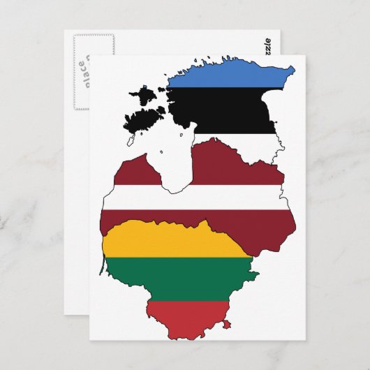 Carte Postale Pays baltes (Devant / Derrière)