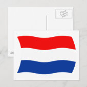 Carte postale Pays-Bas Flag (Devant / Derrière)