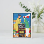 Carte Postale Pays-Bas Marseille Affiche Ancienne 1913 (Debout devant)