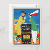 Carte Postale Pays-Bas Marseille Affiche Ancienne 1913 (Devant / Derrière)