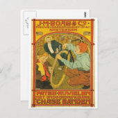 Carte Postale Pays-Bas Réparation de vélos Annonce 1897 (Devant / Derrière)