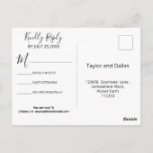 Carte Postale Pays Bleu Oublier-Moi-Nots RSVP (Dos)