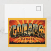 Carte Postale Pays Canada Vintage (Devant / Derrière)