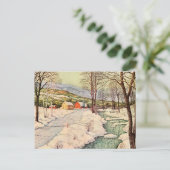 Carte Postale Pays couvert de neige (Debout devant)