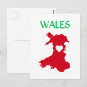 Carte Postale Pays de Galles (Devant / Derrière)