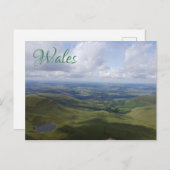 Carte Postale Pays de Galles (Devant / Derrière)