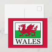 Carte Postale Pays de Galles (Devant / Derrière)