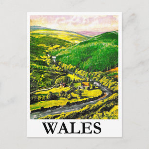 Carte Postale Pays de Galles, paysage,