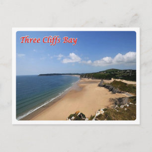 Carte Postale Pays de Galles - Trois Cliffs Bay