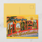 Carte Postale Pays de Salutation Ensoleillée (Devant / Derrière)