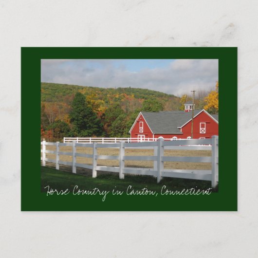 Carte Postale Pays du cheval dans le canton (Devant)