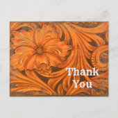 Carte Postale Pays Fleur Rustique Merci occidental (Devant)