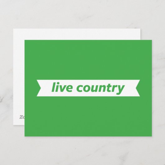 Carte Postale Pays Live (Devant / Derrière)