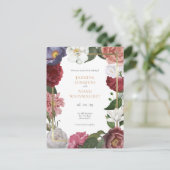 Carte Postale Pays Rose Faux Gold Foil Enregistrer la date (Debout devant)