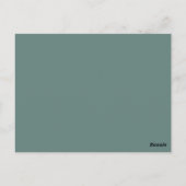 Carte Postale Pays Rose Faux Gold Foil Enregistrer la date (Dos)