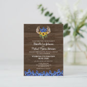 Carte Postale Pays Russe Floral Antlers Faire-part de mariage (Debout devant)