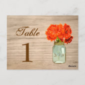 Carte Postale Pays Rustic Mason Fleurs Jar Numéro de tableau (Dos)