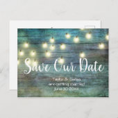 Carte Postale Pays rustique | Bois Vintage | BROWN (Devant / Derrière)