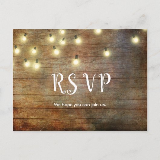 Carte Postale Pays rustique | Bois Vintage | BROWN (Devant)