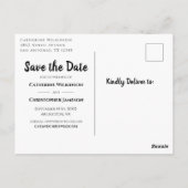 Carte Postale Pays rustique Enregistrer la date Faire-part flora (Dos)
