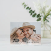 Carte Postale Pays rustique Mariage occidental Merci (Debout devant)