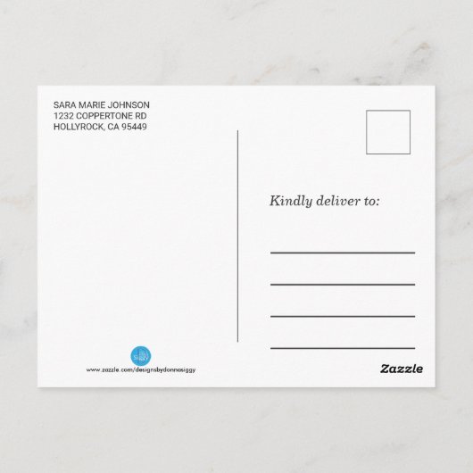 Carte Postale Pays Sunflower Mason Jar - Merci (Dos)