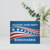 Carte Postale Pays sur le parti Biden Harris (Debout devant)