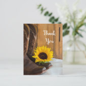 Carte Postale Pays Tournesol Ouest Mariage Merci (Debout devant)