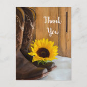 Carte Postale Pays Tournesol Ouest Mariage Merci (Devant)