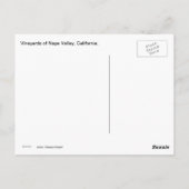 Carte Postale Pays vinicole Californie (Dos)