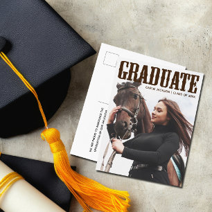 Carte Postale Pays Western Graduate Photo Cowgirl Graduation
