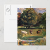 Carte Postale Paysage à cheval de Pierre-Auguste Renoir (Devant / Derrière)