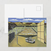 Carte Postale Paysage à Iden, célèbre peinture de Paul Nash (Devant / Derrière)