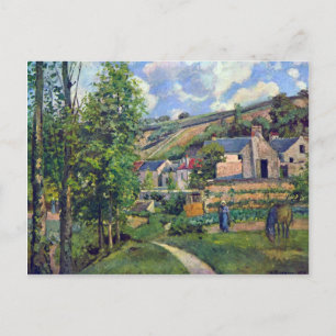 Carte Postale Paysage à Pontiose par Camille Pissarro