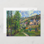 Carte Postale Paysage à Pontoise par Camille Pissarro (Devant / Derrière)