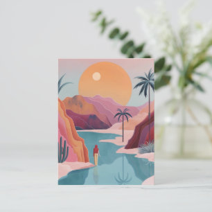 Carte Postale Paysage Abstrait de Boho (18)