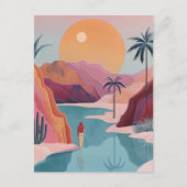Carte Postale Paysage Abstrait de Boho (18) (Devant)