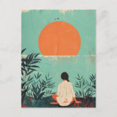 Carte Postale Paysage Abstrait de Boho (22) (Devant)