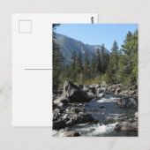 Carte Postale Paysage accidenté de la rivière Mountain (Devant / Derrière)