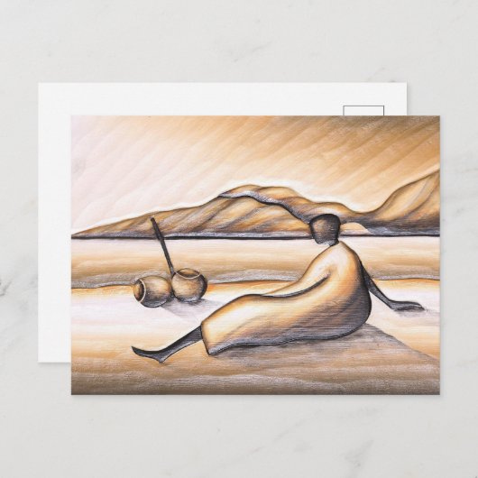 Carte postale Paysage Africain (Devant / Derrière)