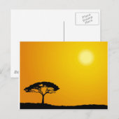 Carte Postale Paysage africain (Devant / Derrière)