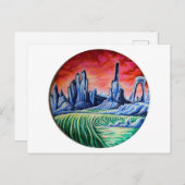 Carte Postale Paysage Alien par Nefertara (Devant / Derrière)